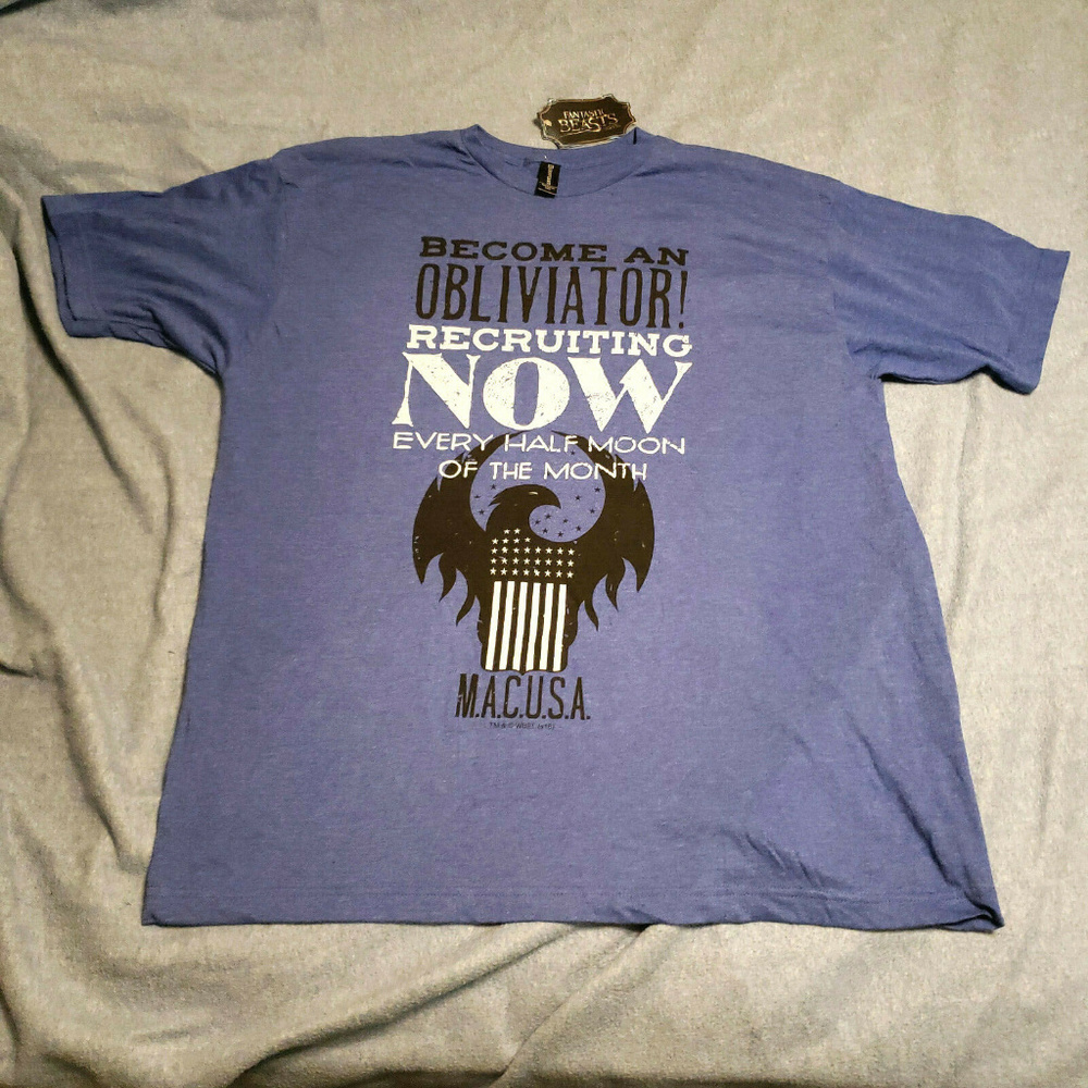Loot Crate size 2XL Fantastic Beasts t-shirt blue
